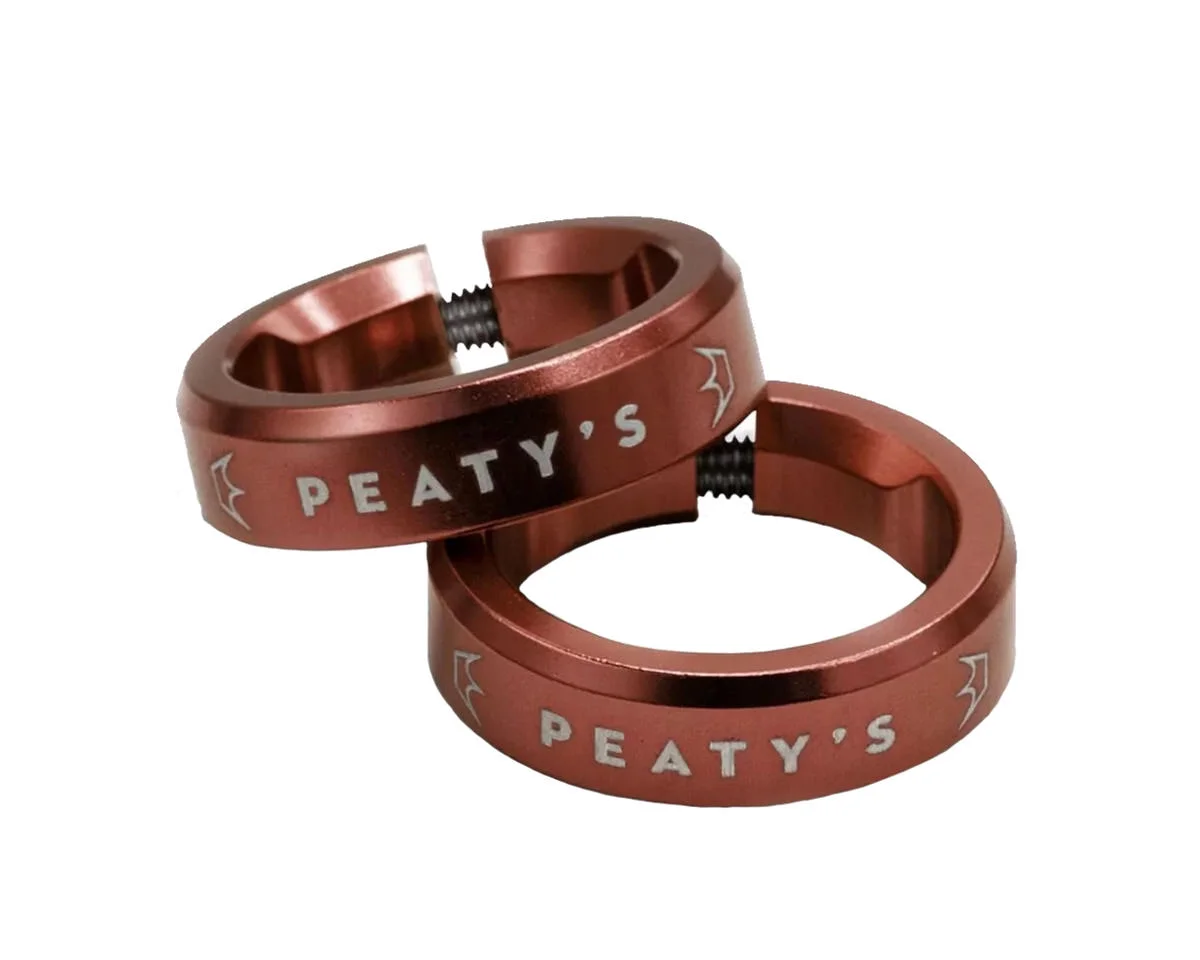 Peaty's Monarch Grip Lockrings (Red) (Pair)